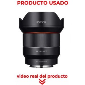 LENTE ROKINON 14MM 2.8 FE USADO S