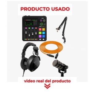 COMBO RODE USADO (RODECASTER DUO + PSA1+, PODMIC,CABLE PROEL NARANJA, NTH-100) USADOS